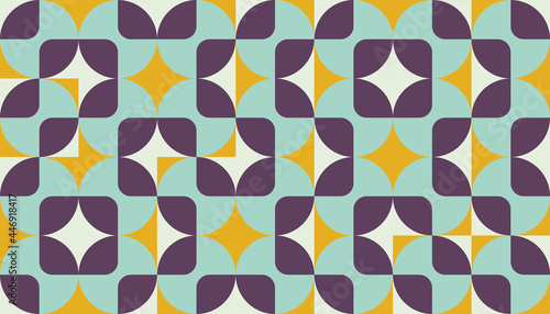 Repetitive Abstract Vector Pattern Design