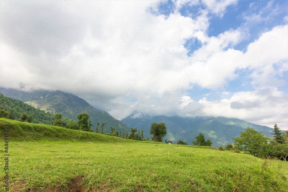 Naklejka premium Beauty of hills in monsoon