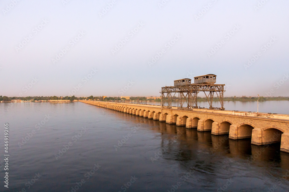 Dam of Esna , Egypt - River Nile -