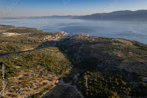 Village Postira on island Brac, Croatia