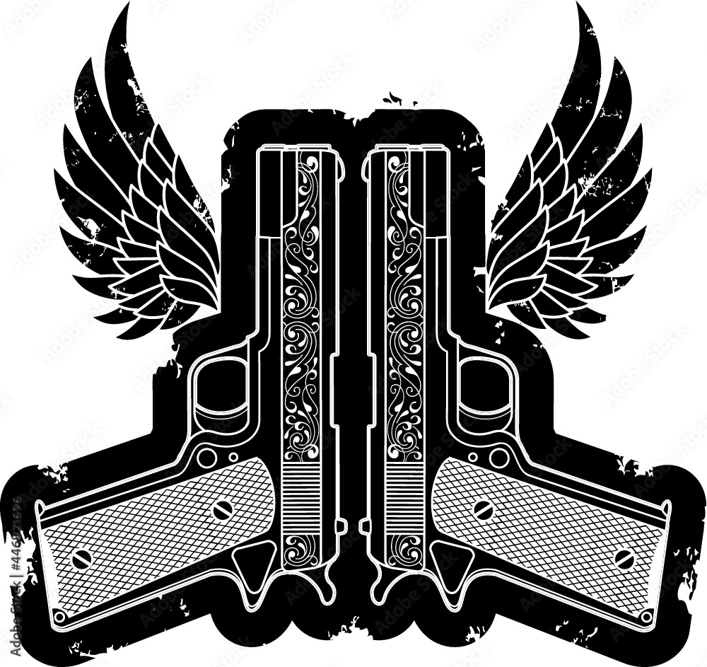 handgun Stock Vector | Adobe Stock