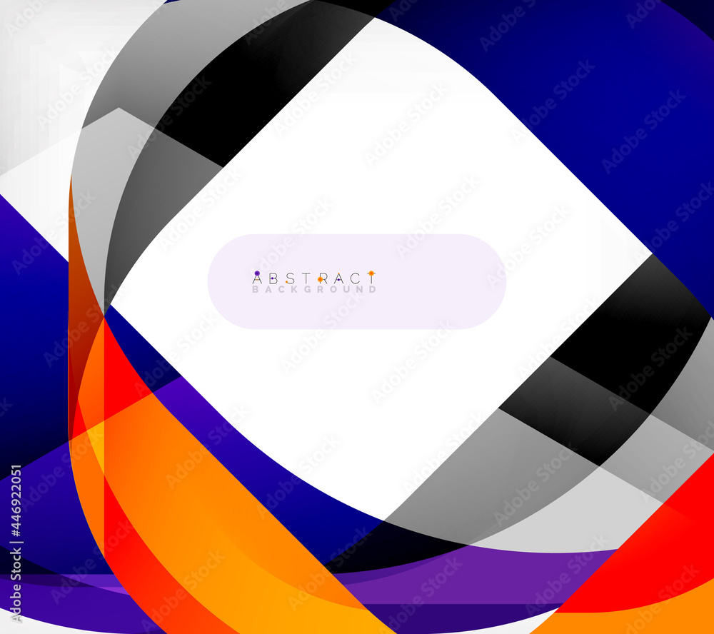 Abstract square shape with overlapping waves, minimal geometric background. Vector Illustration For Wallpaper, Banner, Background, Landing Page Abstract square shape with overlapping waves, minimal geometric background. Vector Illustration For Wallpaper, Banner, Background, Landing Page