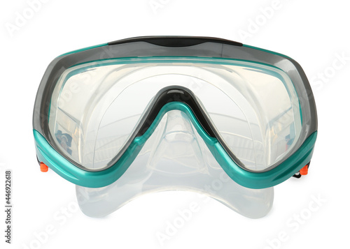 Underwater mask isolated on white. Diving equipment