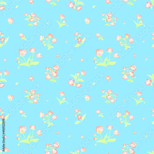 seamless pattern abstracts floral composition