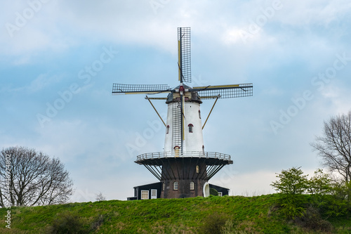 De Koe is a flour mill on the Warwijcksestraat on the outskirts of Veere, Zeeland province, The Netherlands photo