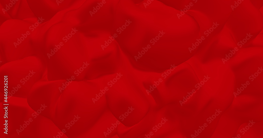 Render with red abstract floating background