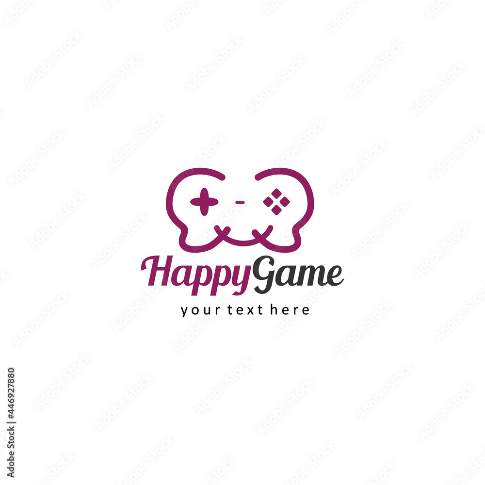 illustration vector graphic of game console and video games stick logo design template. useable to your team or business