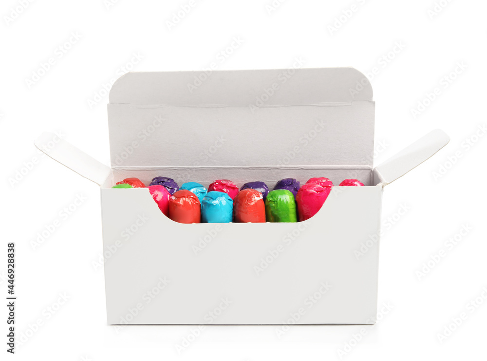 Box of tampons isolated on white. Menstrual hygienic product Box of tampons isolated on white. Menstrual hygienic product