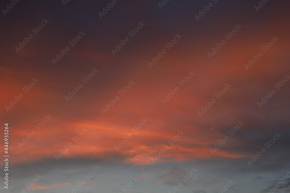 Colorful sky before sunset background