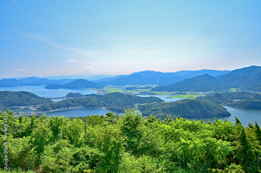 三方五湖　レインボーライン山頂公園からの眺め　福井県三方上中郡若狭町