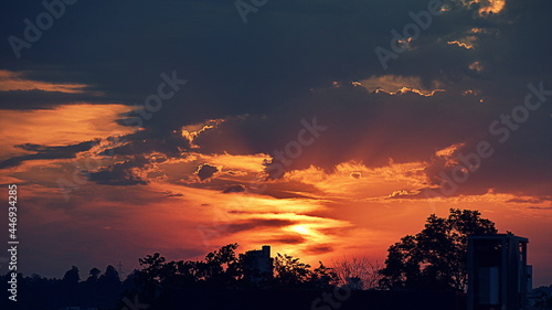 Принти на полотні état du ciel un soir d'été