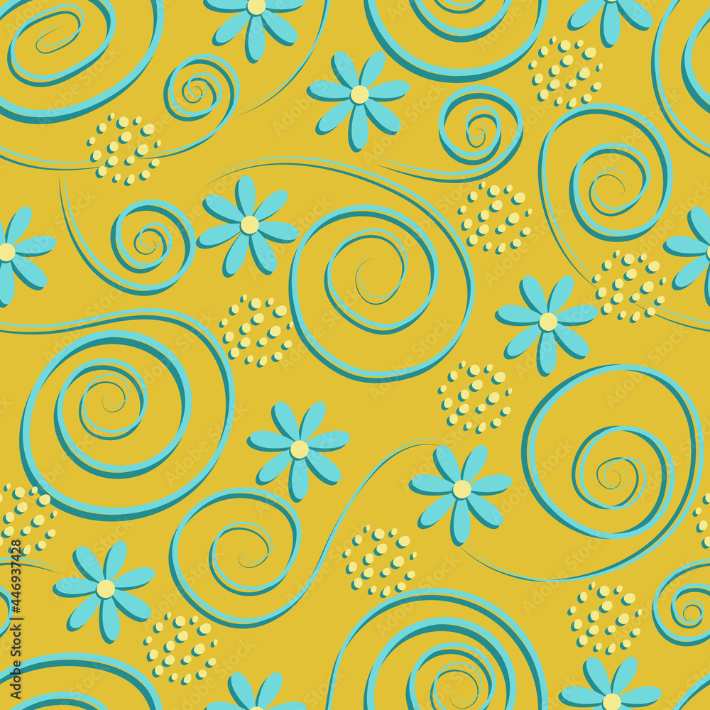 Fototapeta premium Vector abstract summer template.