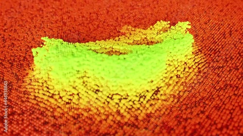 Bitcoin cryptocurrency digital encryption, Digital money exchange, Blockchain technology connections, Animation