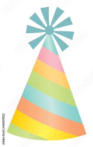 Striped Birthday Hat in Pastel Colours