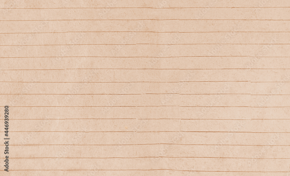 Fototapeta premium Old beige paper sheet in line background