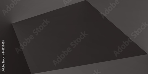 black geometric, abstract background, dark paper design, modern wallpaper, wall art, texture, with gradient, you can use for ad, product and card, business presentation, space for text