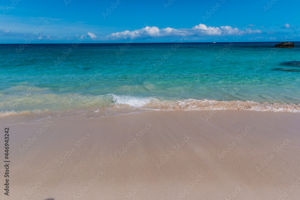 The Beautiful Water and White Sand of Manini'owali Beach and Kua Bay, Kekaha Kai, State Park, Hawaii Island, Hawaii, USA The Beautiful Water and White Sand of Manini'owali Beach and Kua Bay, Kekaha Kai, State Park, Hawaii Island, Hawaii, USA