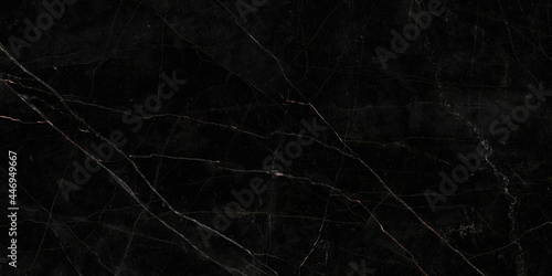 Fototapeta Naklejka Na Ścianę i Meble -  Textured of the black marble background. Gold and white patterned natural of dark gray marble texture. black Pietra Italian marbel texture background. Black marble gold pattern luxury. dark grey.