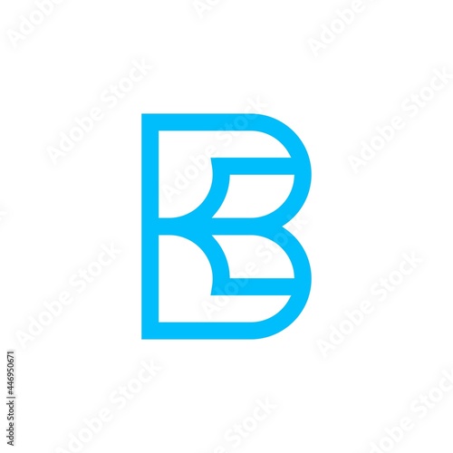 letter B book logo