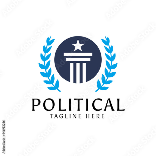 Political capitol logo design