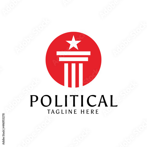 Political capitol logo design