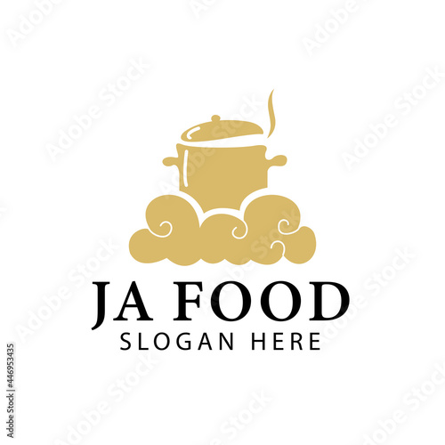 Japanese food restaurant logo design