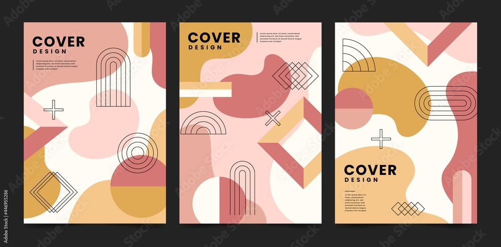 Flat Abstract Art Cover Collection_7