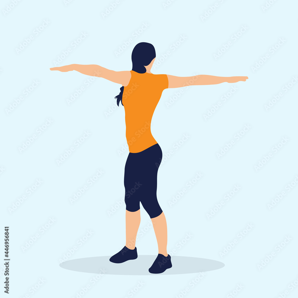 Yoga Vector Illustration Template Design for Exercise, Fitness, Training, Gym, Wellness, Workout, Meditation Yoga Vector Illustration Template Design for Exercise, Fitness, Training, Gym, Wellness, Workout, Meditation