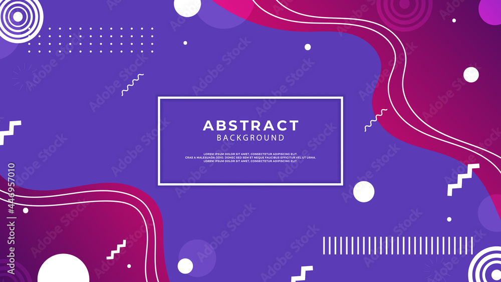 Abstract background made of halftone dots and curved lines in dark purple colors. Abstract modern vector background overlap layer purple background