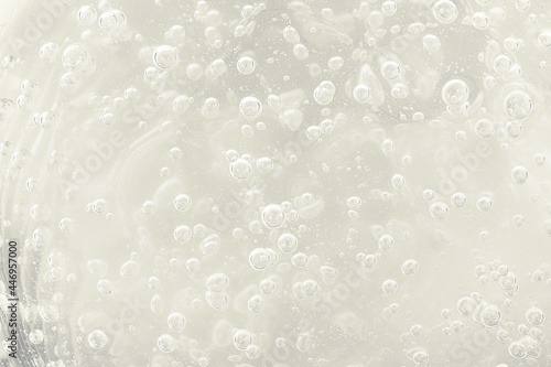 Mockup of natural background: Isolated beautiful liquid with bubbles