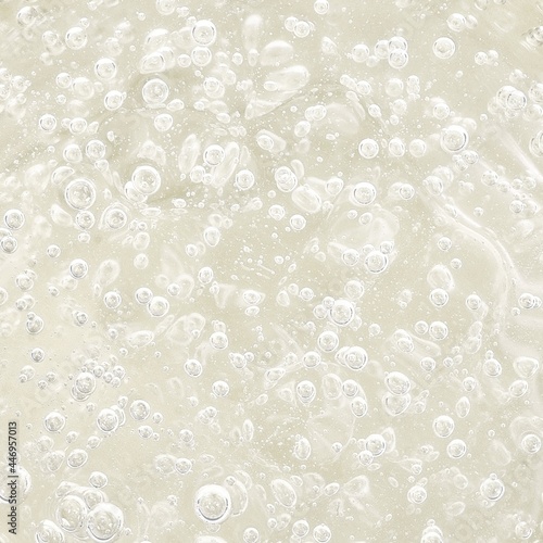 Mockup of natural background: Isolated beautiful liquid with bubbles