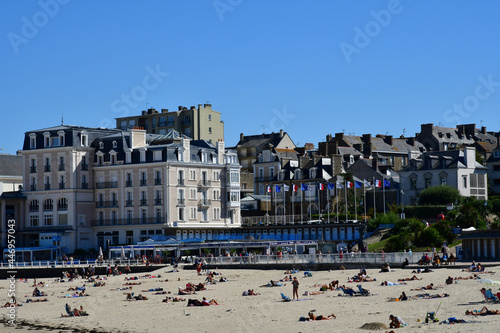 Dinard; France - september 1 2020 : the city in summer
