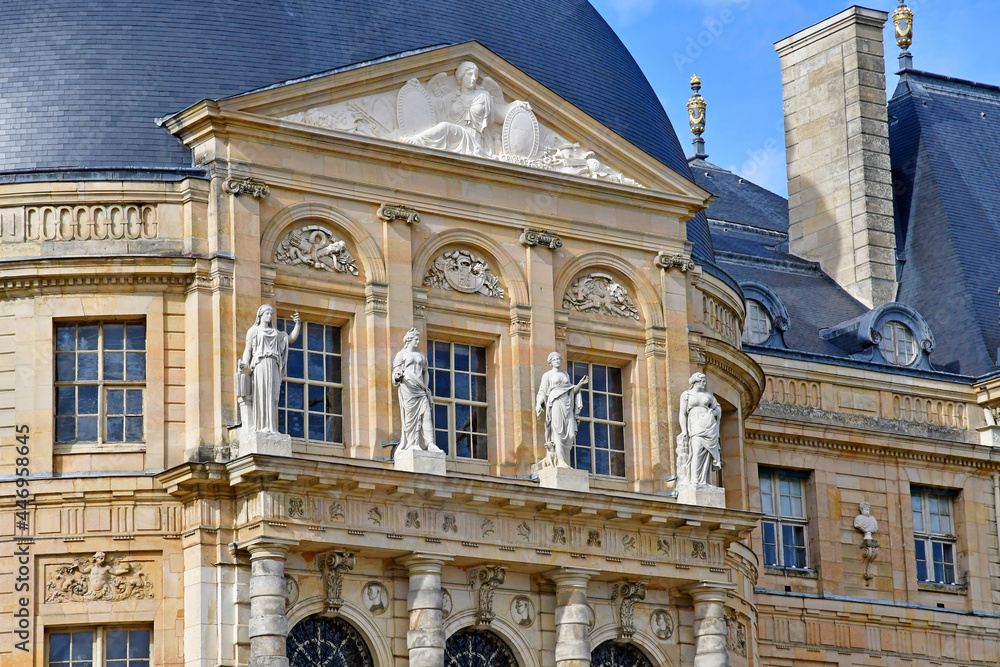 Vaux le Vicomte, France - august 23 2020 : the historical castle