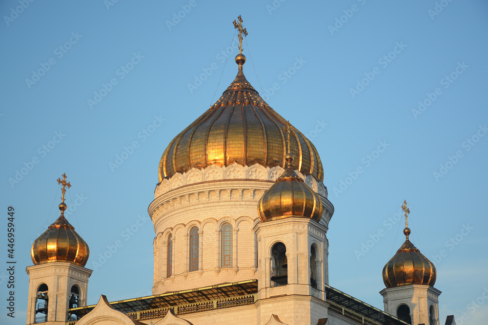 MOSCOW, RUSSIA - JULY 15, 2021: Cathedral of Christ the Savior