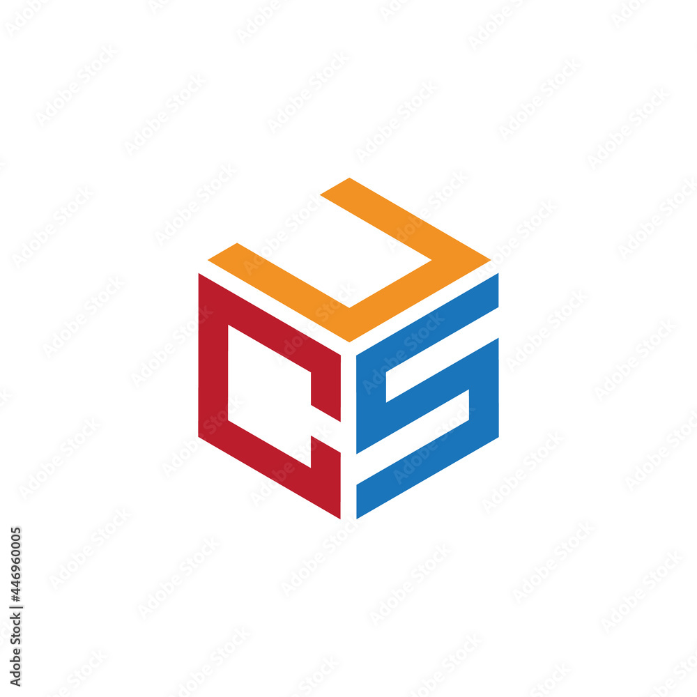 Hexagon logo with the letters UCG design Hexagon logo with the letters UCG design