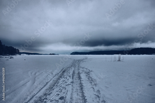 landscape with snow © consider_me_jealous