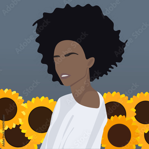 Dark skin girl