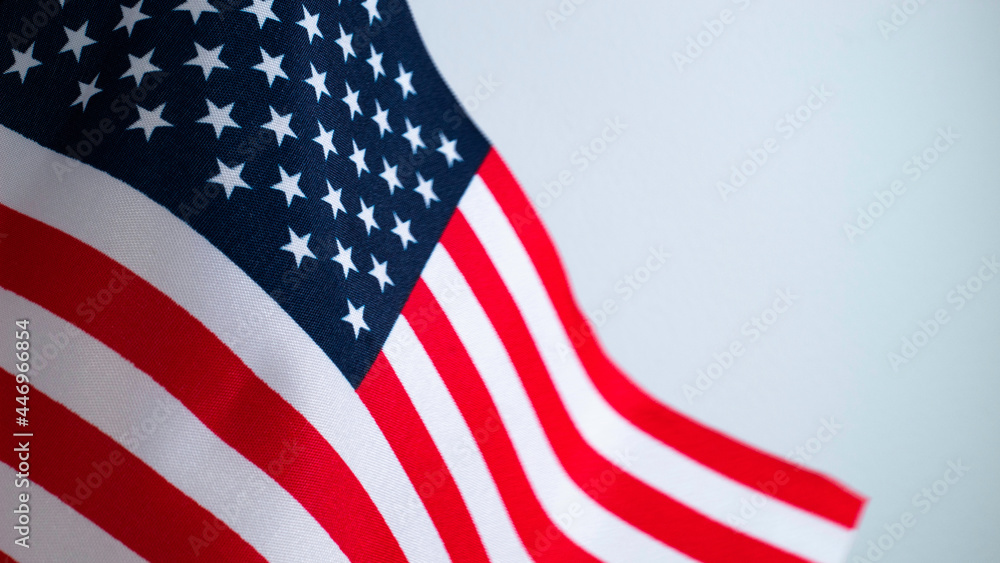 Fototapeta premium american flag in the wind