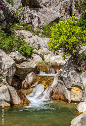 A spring stream in Antalya, Taşeli region