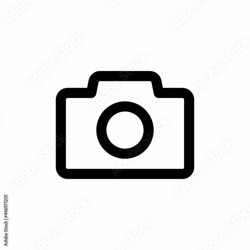 camera icon and Vector illustration isolated on a white background. Premium quality for mobile apps, user interface, presentation, and website. pixel perfect icon