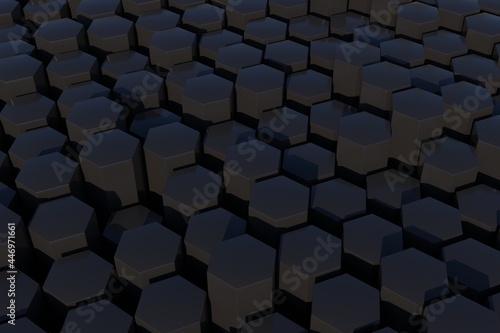 abstract 3d hexagonal background