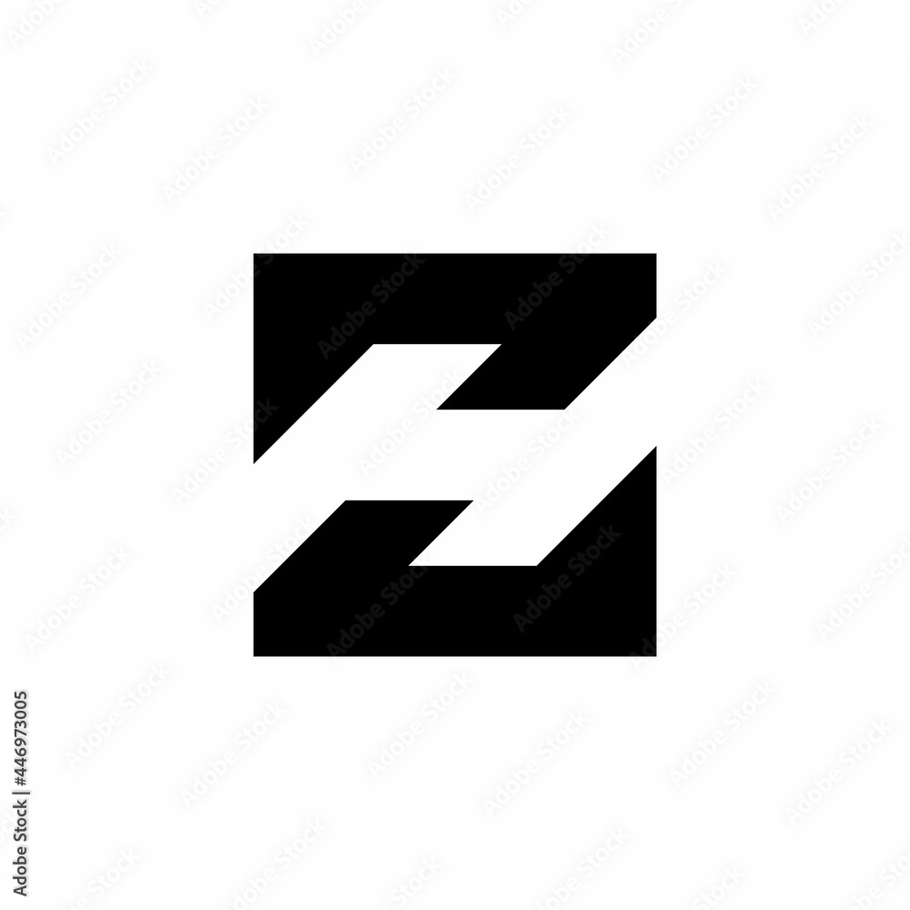 Initial letter ZH square, logo design inspiration Initial letter ZH square, logo design inspiration