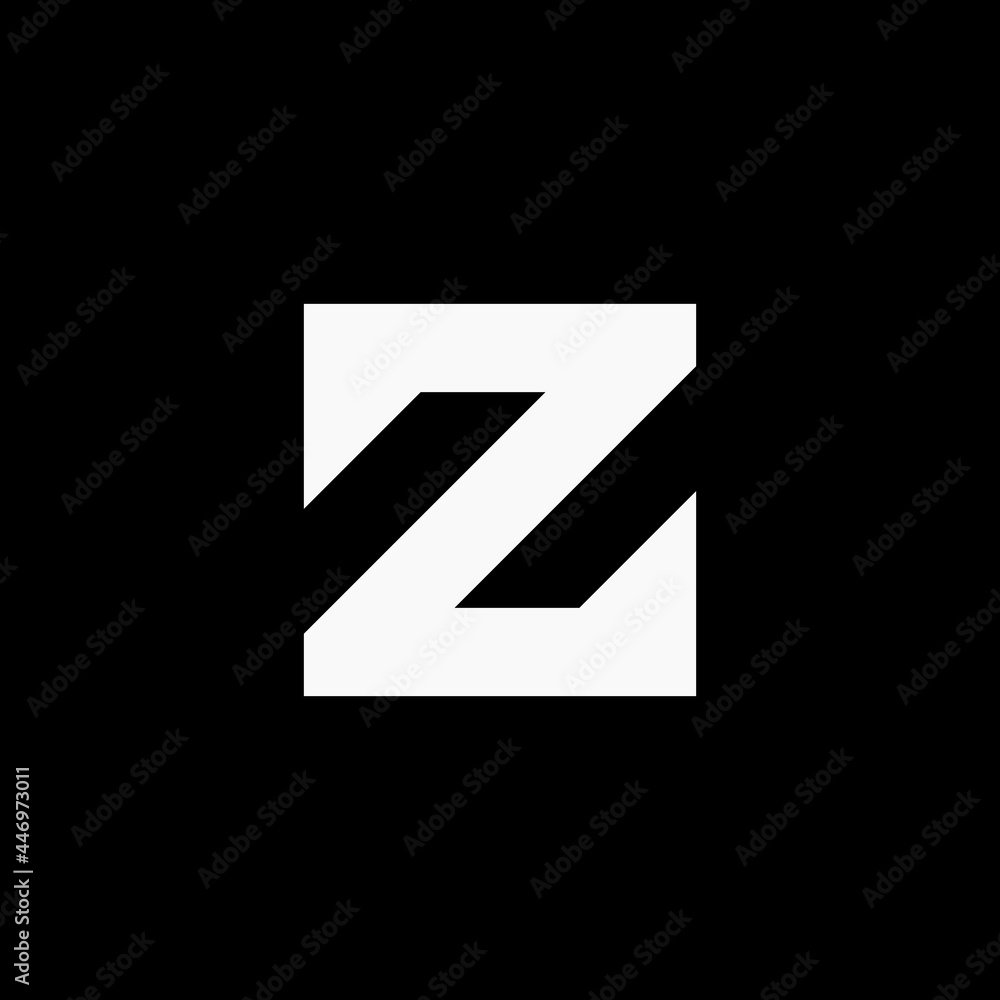 Fototapeta premium Initial letter Z square, logo design inspiration