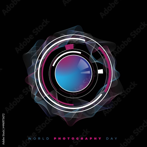 Camera lend with smoke effect design