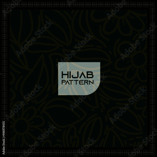 hijab pattern, mandala, geometric, leaf, shapes seamless pattern set. Modern exotic design for paper, cover, fabric, interior decor and other users.