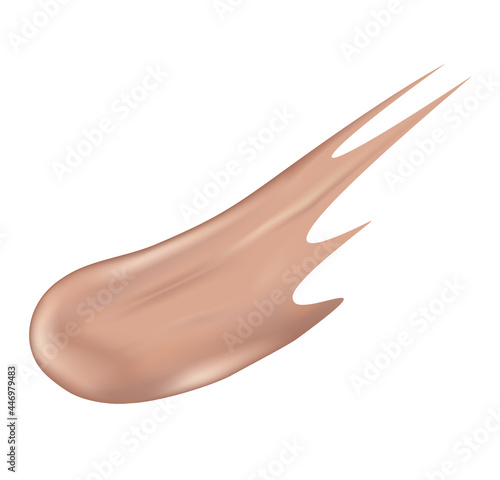 Vector Illustration of Color Shades Palette For Foundation.Make up cosmetic for banner, poster. Liquid foundation background with cream tube. Vector illustration