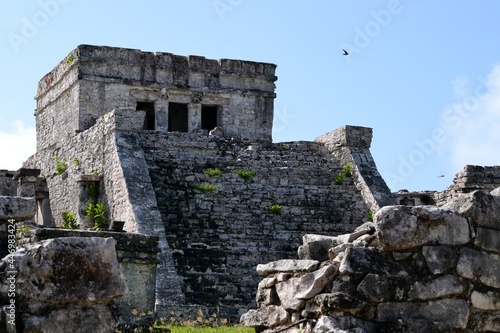 Remnants of Mayan architecture