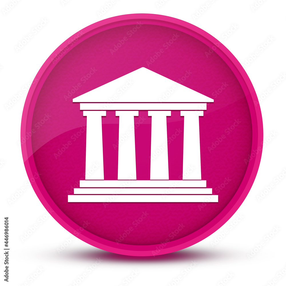Building luxurious glossy pink round button abstract Building luxurious glossy pink round button abstract