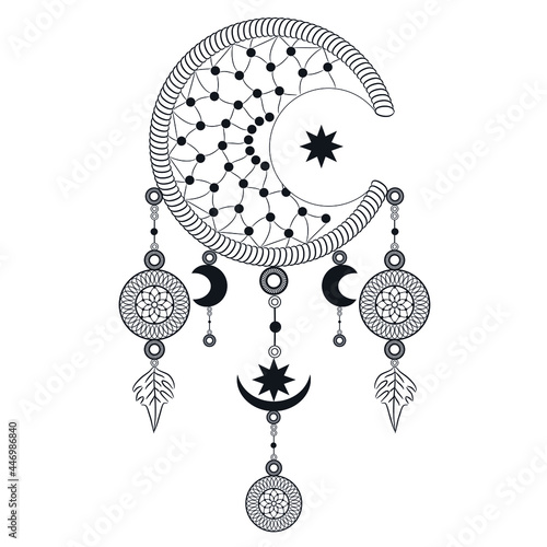 Boho tribal dreamcatcher mandala ethnic