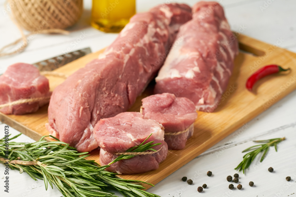 raw pork tenderloin fillet fresh raw pork tenderloin fillet fresh